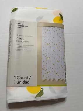 Yellow Lemon Shower Curtain